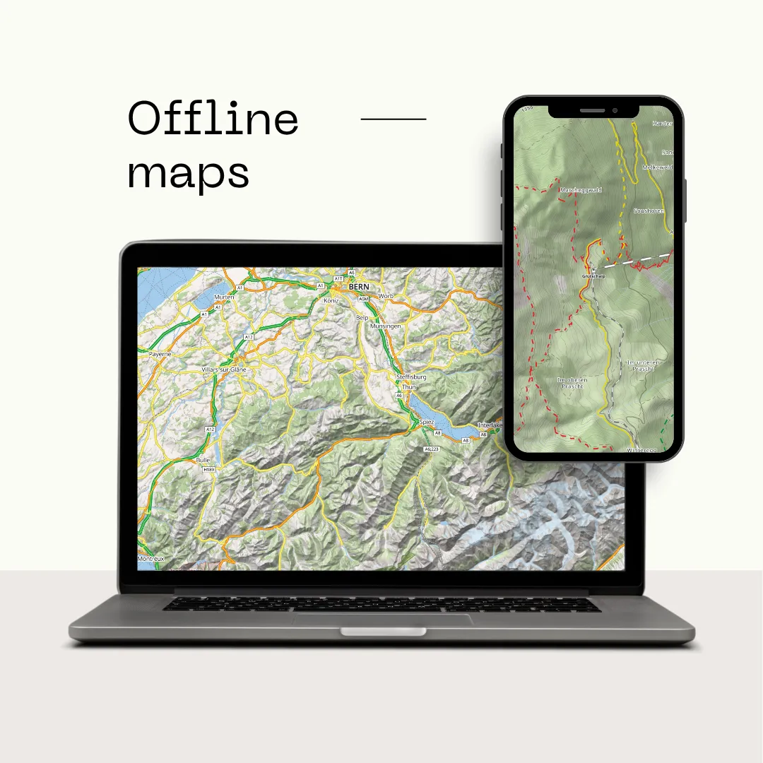 Detailed contour lines on MapRiot outdoor style