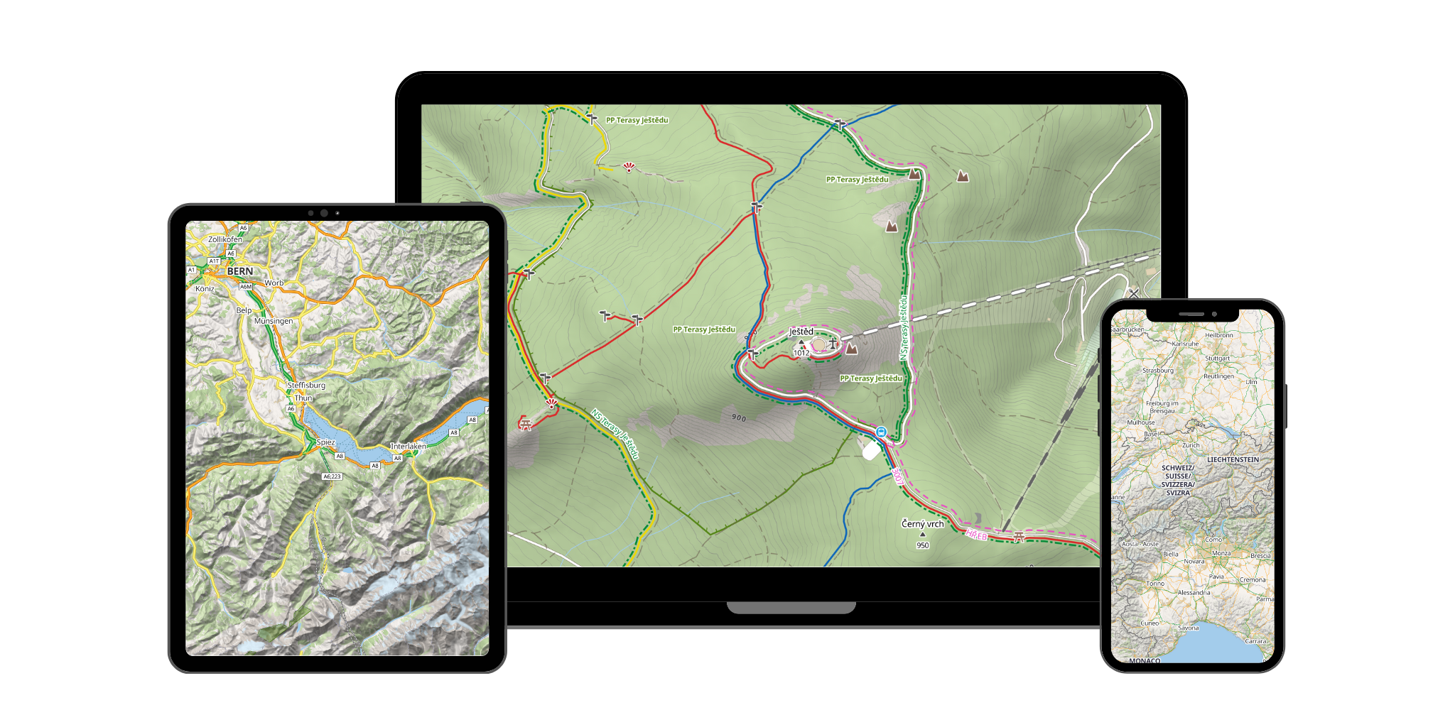 MapRiot outdoor map showcase